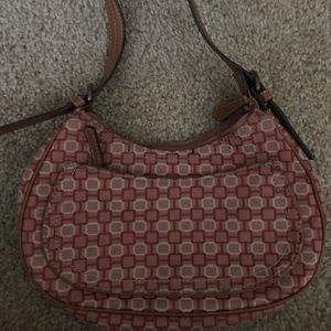 Nine West Orange/Red/Tan Purse